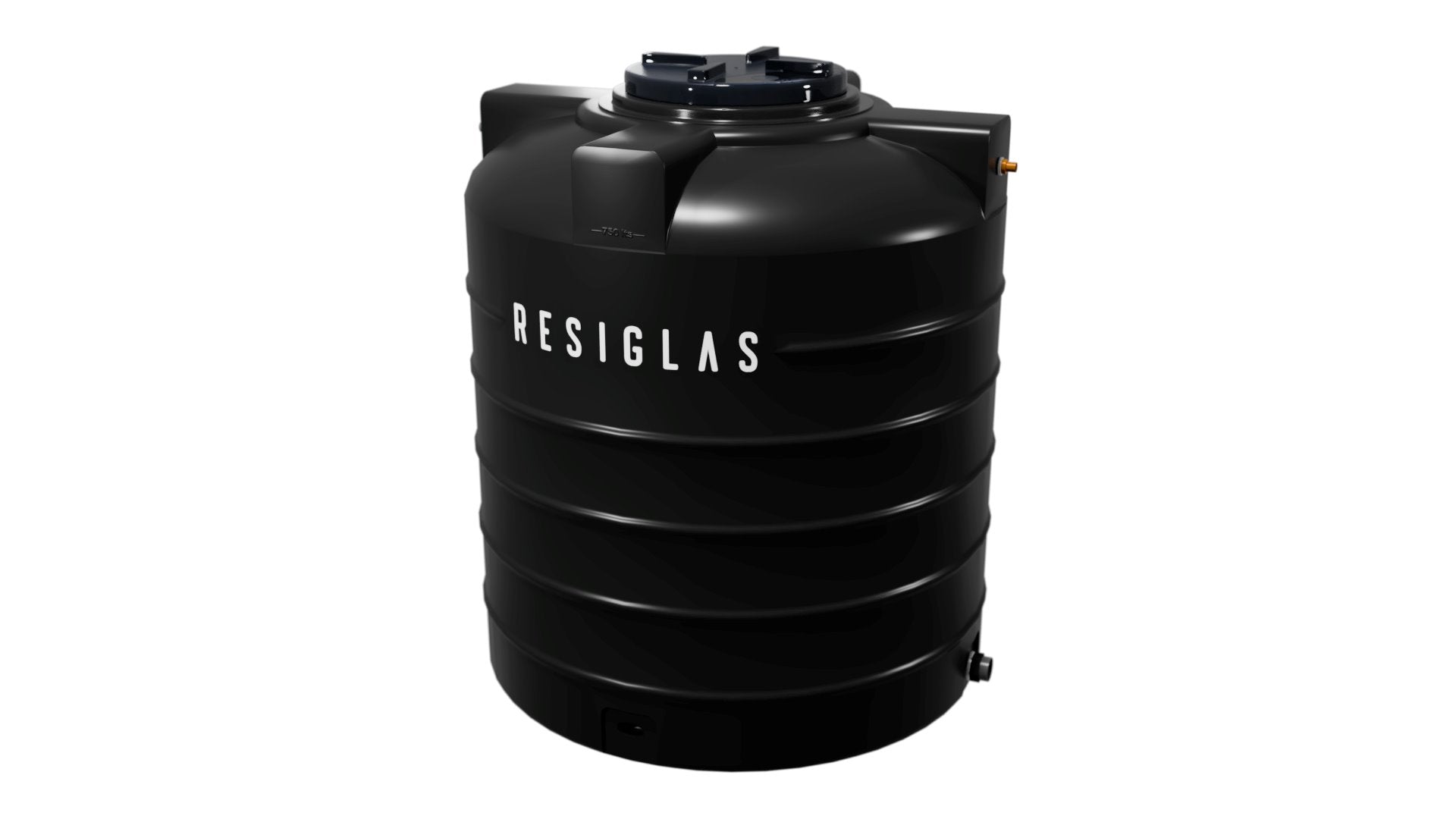 Resiglas Water Tank & Pump Water Storage Tank Resiglas 500Lts Tank Only Black