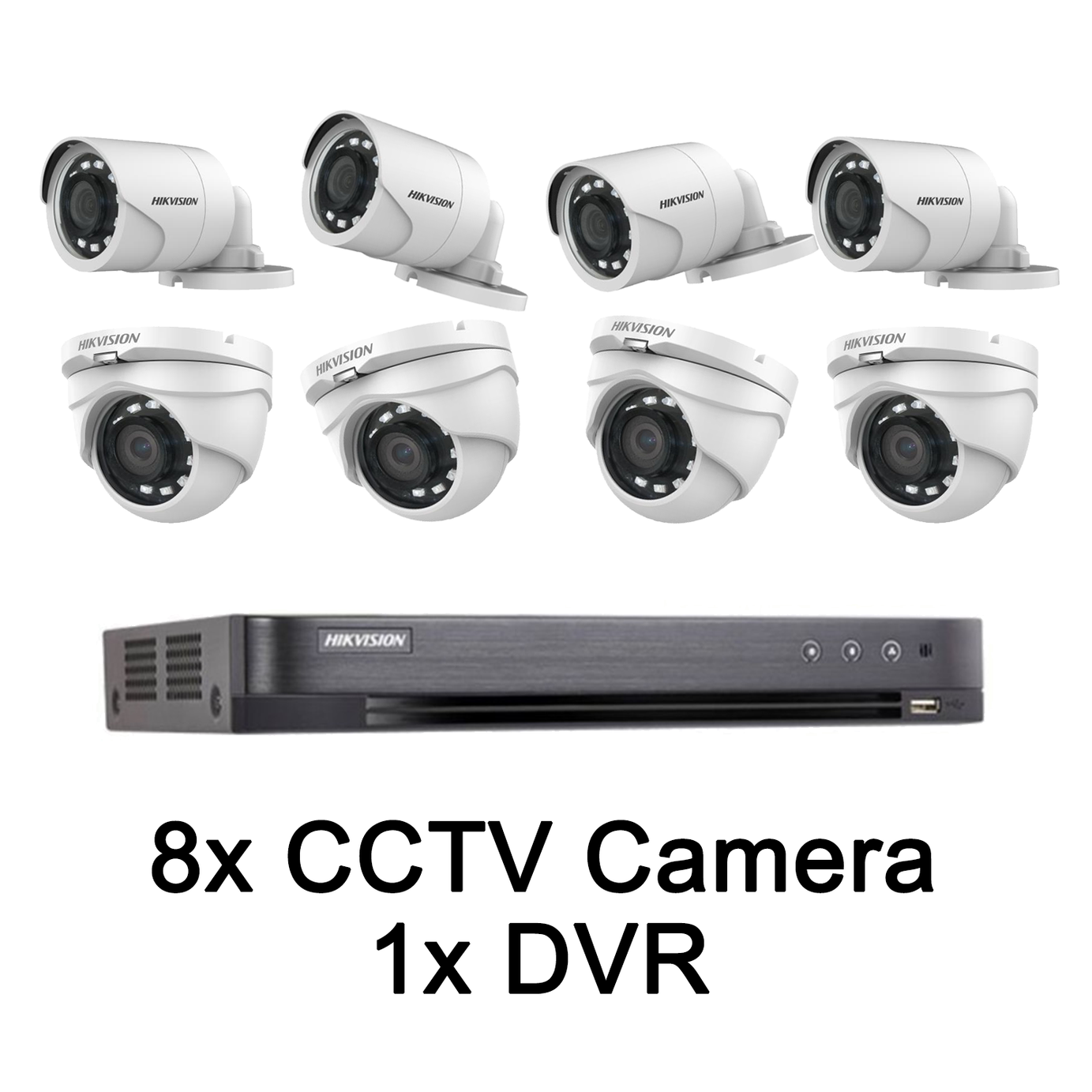 HIKVISION Kit of 8 Cameras 720p DS-QT2016-8I