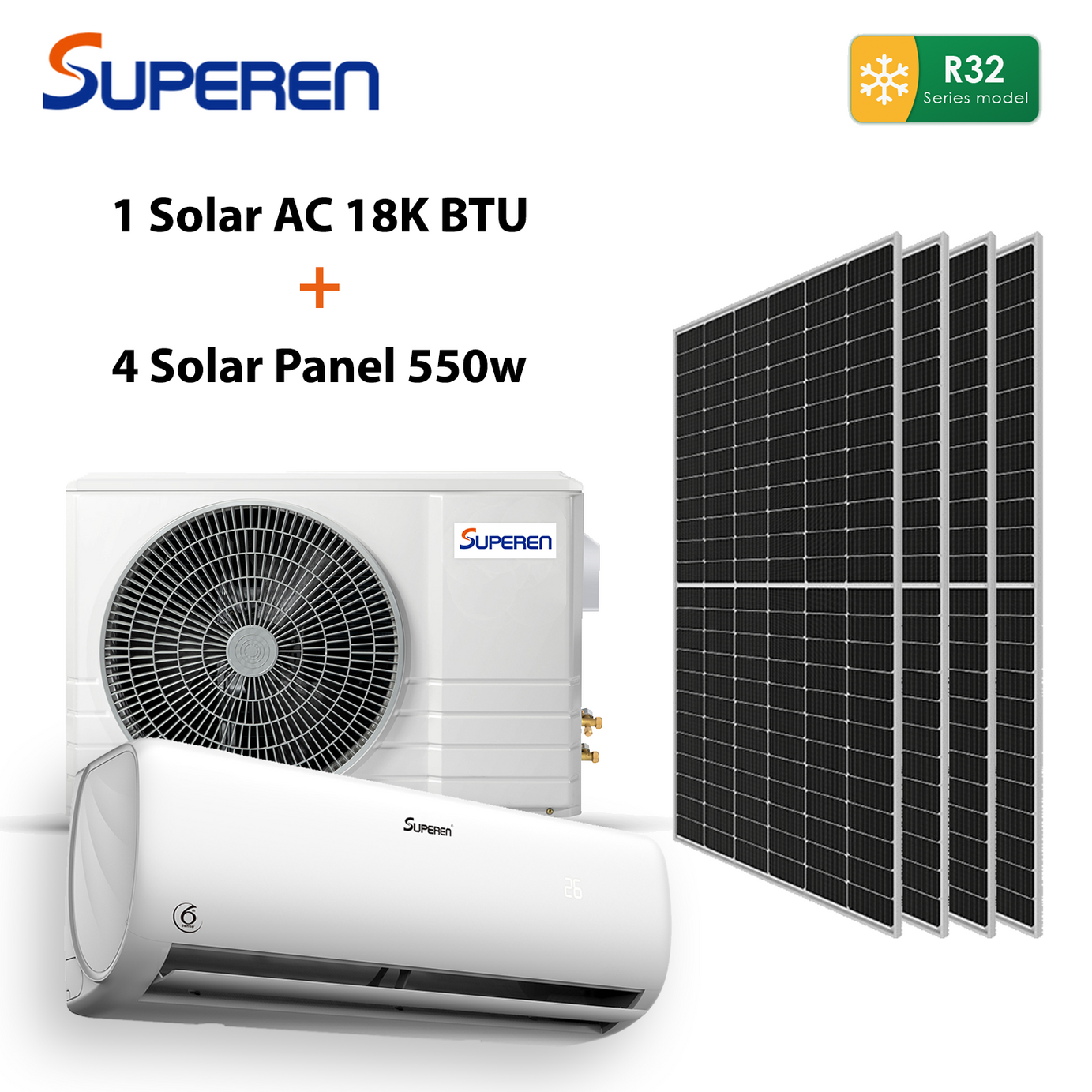 Solar Ac Module Eco-Friendly Cooling Solutions | 18K Superen Hybrid Solar Air ...