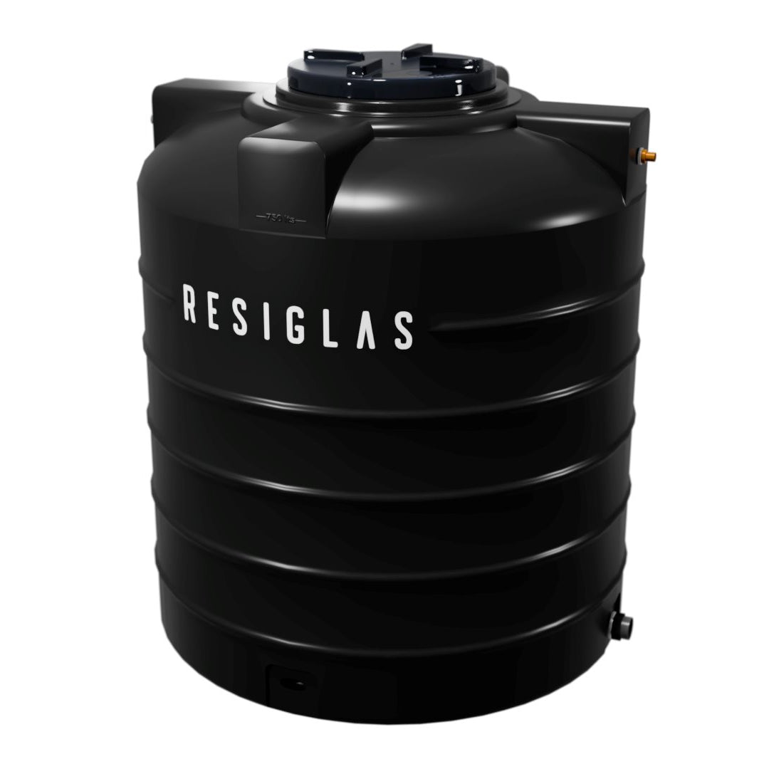 Resiglas Water Tank & Pump Water Storage Tank Resiglas 500Lts Tank Only Black