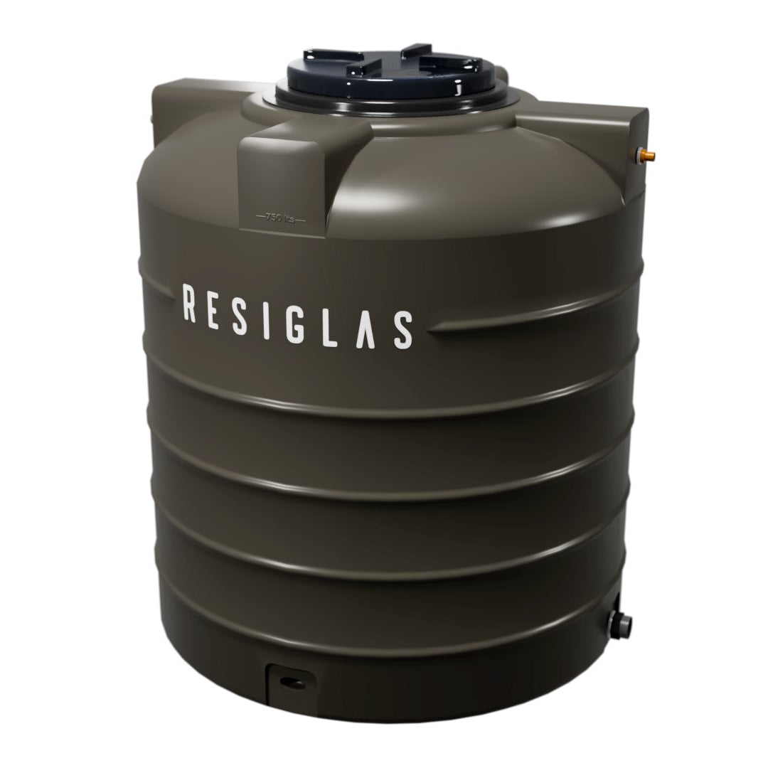 Resiglas Water Tank & Pump Water Storage Tank Resiglas 500Lts Tank Only Kaki