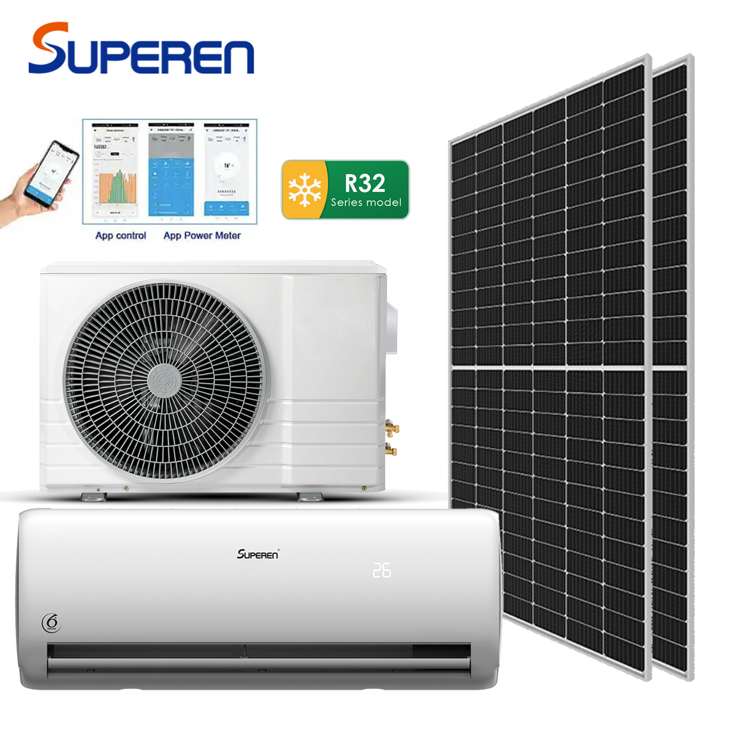 Superen Solar Air Conditioner 12000 BTU (Cool & Heat)