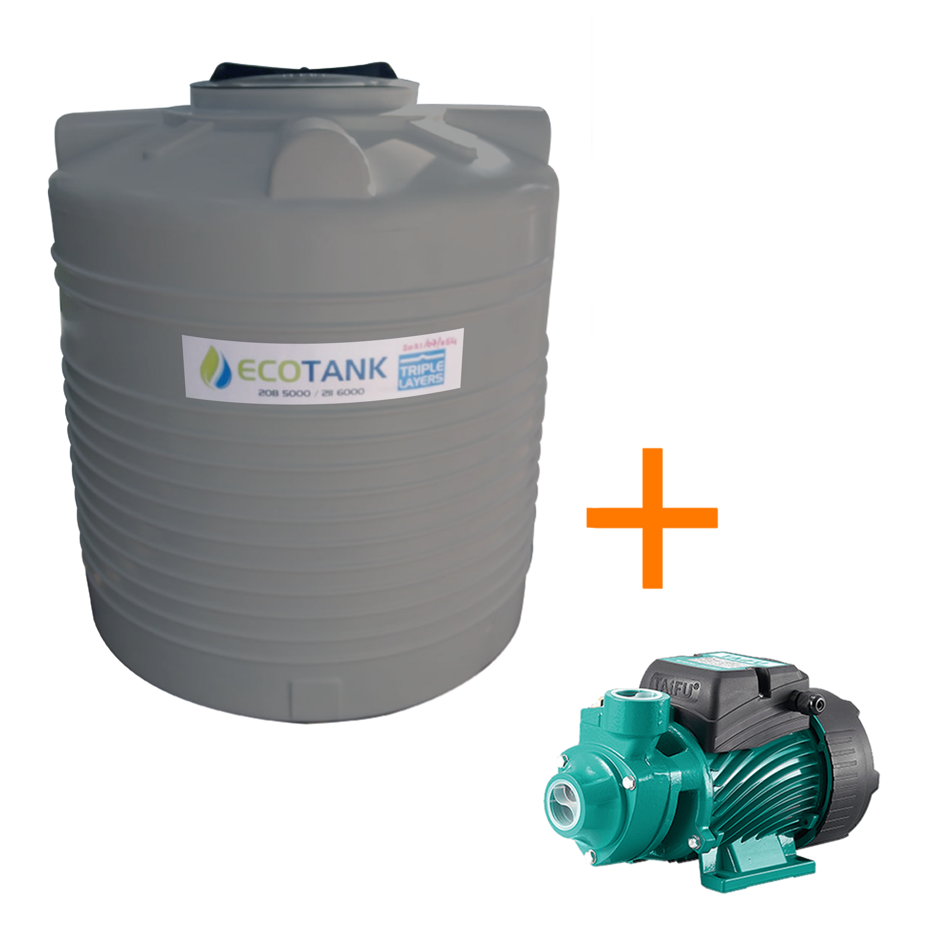 Water Tank Mauritius grey pump