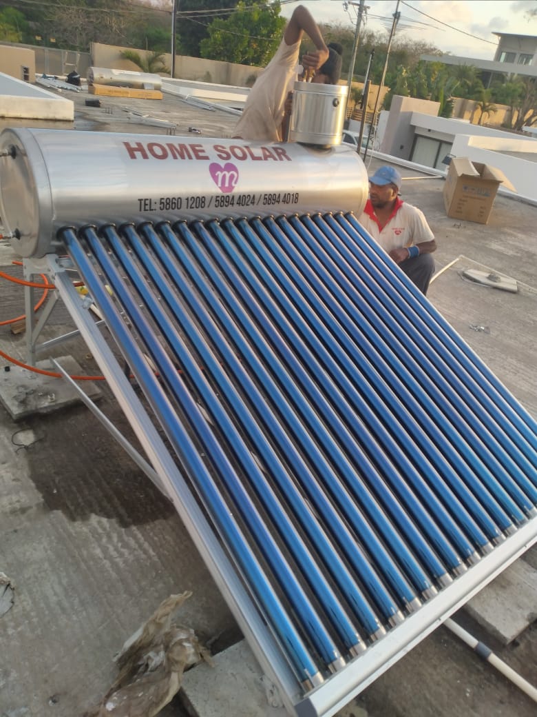 Solar Water Heater Mauritius Stainless Steel Low Pressure High Pressure HomeSolar