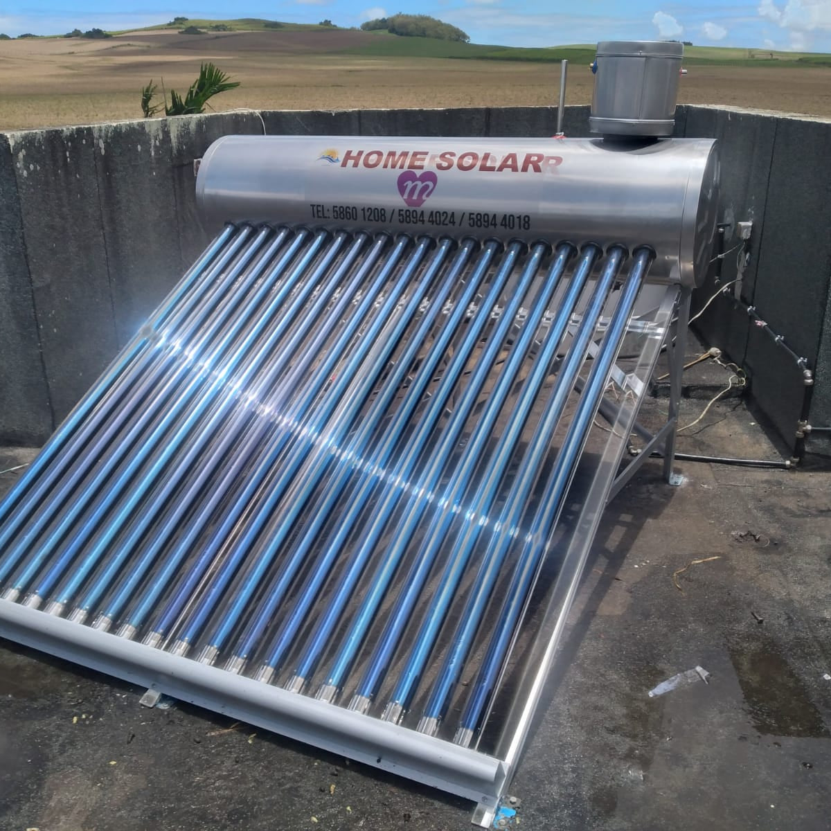 Solar Water Heater Mauritius Stainless Steel Low Pressure High Pressure HomeSolar