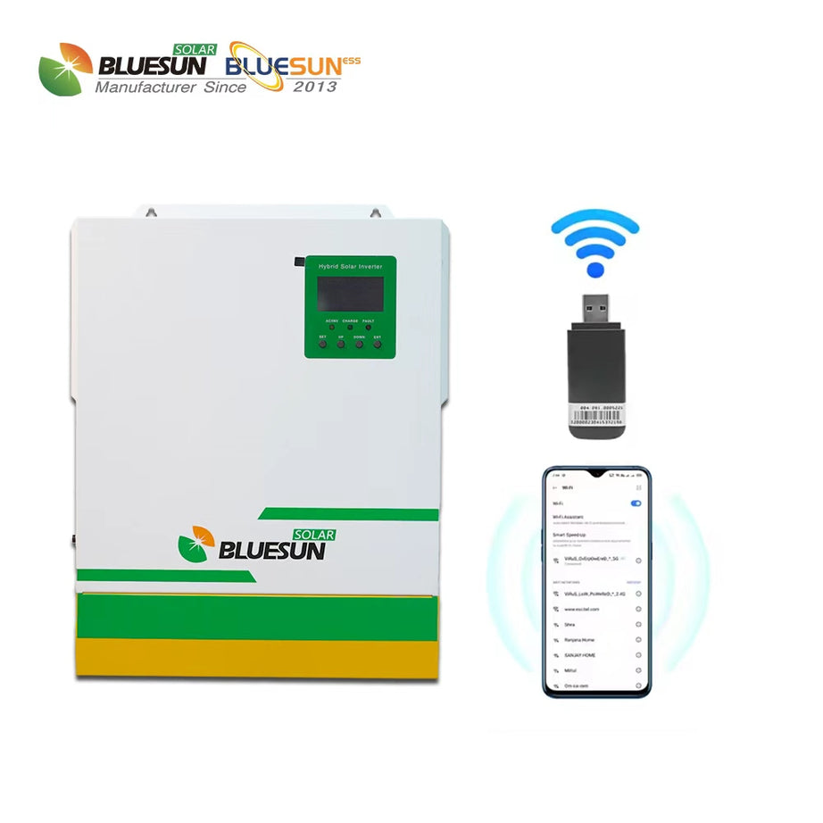 Bluesun Complete 5kW Solar Power System - Hybrid Inverter + 14.3kWh Battery + Solar Panels