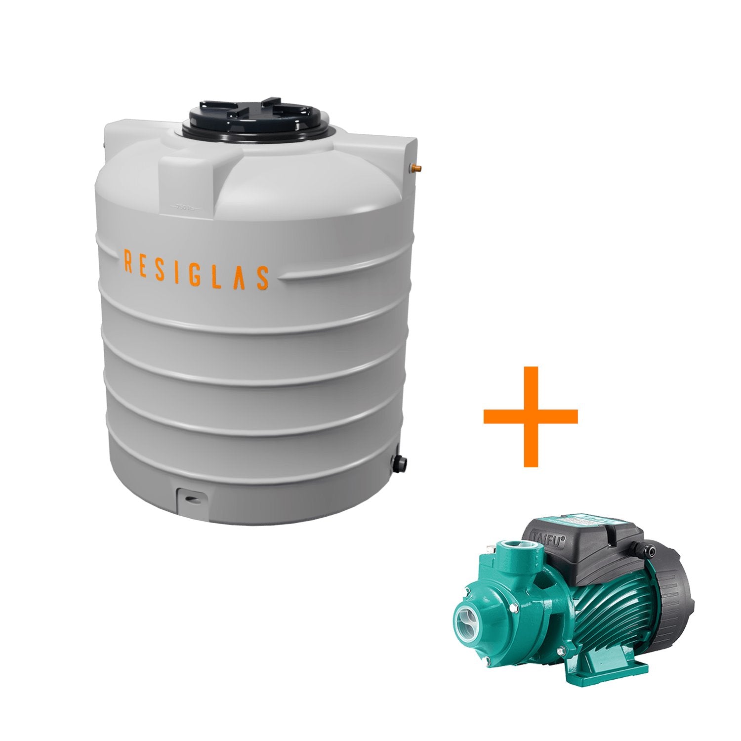 Resiglas Water Tank & Pump Water Storage Tank Sofo Soler 