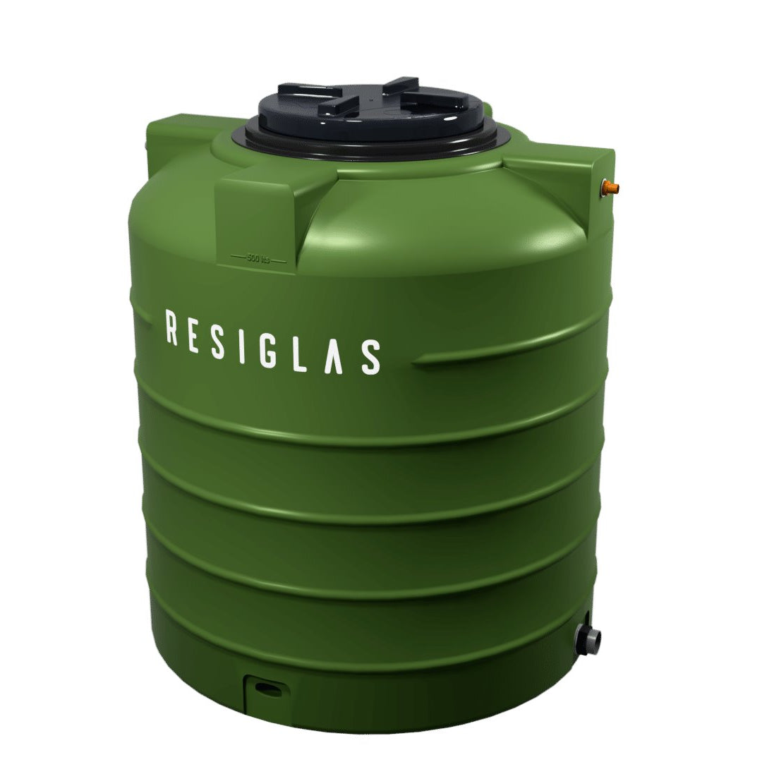 Resiglas Water Tank & Pump Water Storage Tank Resiglas 500Lts Tank Only Green